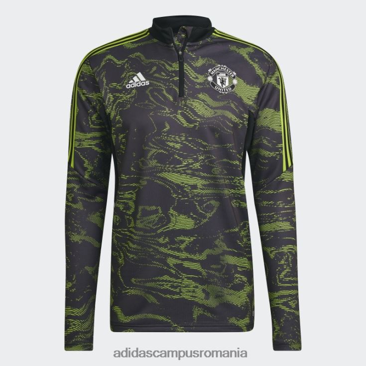 adidas campus romania manchester united condivo 22 antrenament top slime bărbați slime/negru J266N213417