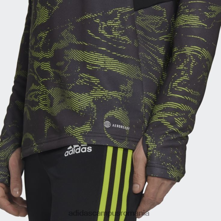adidas campus romania manchester united condivo 22 antrenament top slime bărbați slime/negru J266N213417