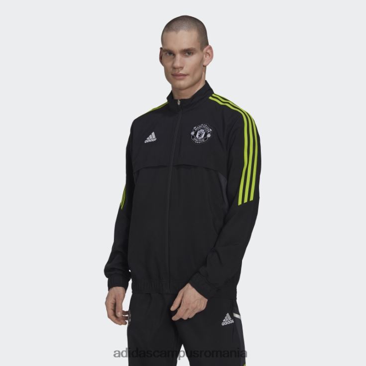 adidas campus romania manchester united condivo 22 prezentare trening top negru bărbați negru J266N213664