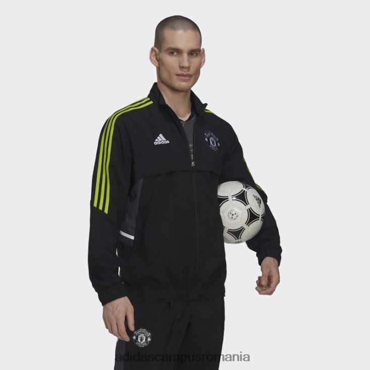 adidas campus romania manchester united condivo 22 prezentare trening top negru bărbați negru J266N213664