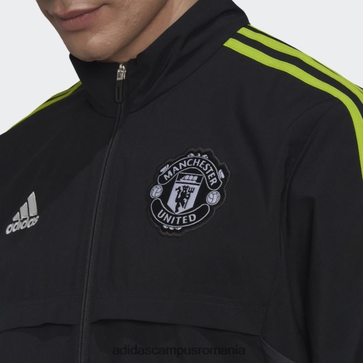adidas campus romania manchester united condivo 22 prezentare trening top negru bărbați negru J266N213664