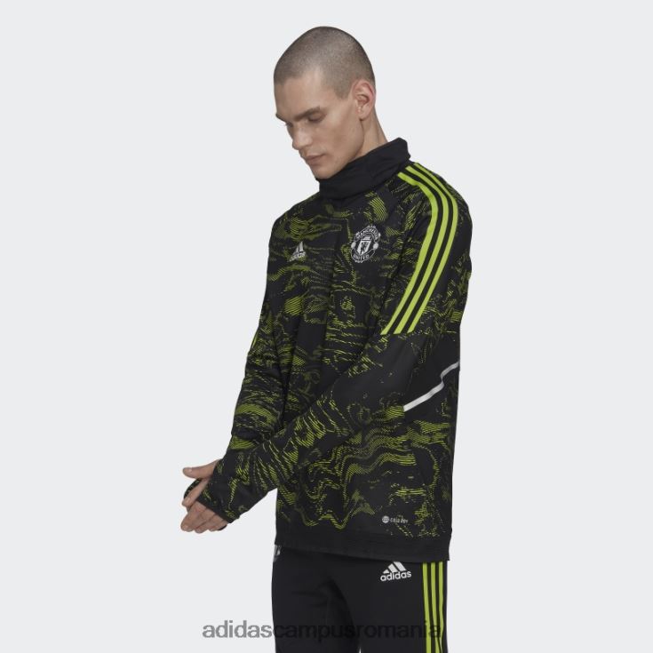 adidas campus romania manchester united condivo 22 pro warm top slime adidas bărbați slime/negru J266N214178