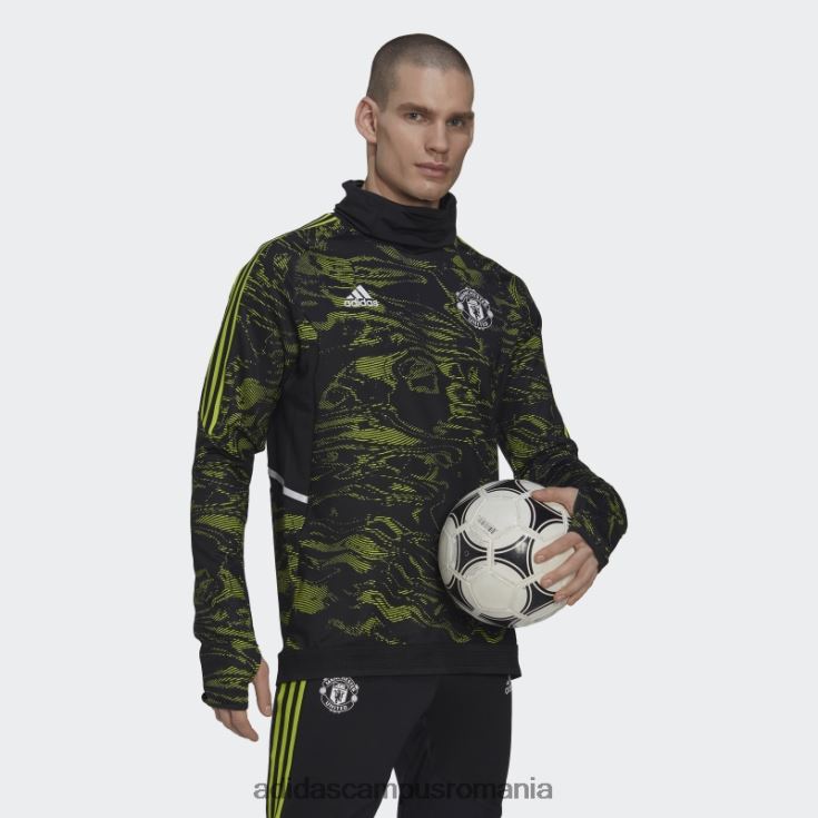 adidas campus romania manchester united condivo 22 pro warm top slime adidas bărbați slime/negru J266N214178