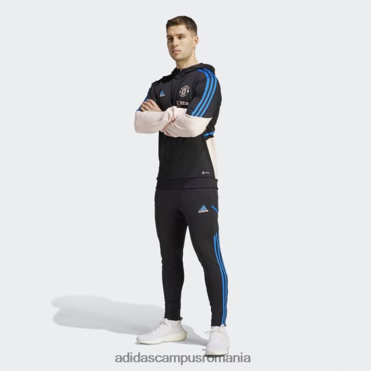 adidas campus romania manchester united condivo 22 top cu glugă negru bărbați negru/roz glacial J266N213208
