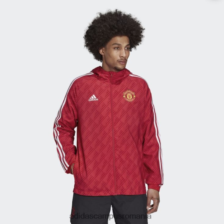 adidas campus romania manchester united dna windbreaker adidas roșu real bărbați roșu adevărat J266N215210