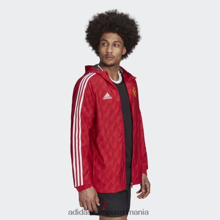 adidas campus romania manchester united dna windbreaker adidas roșu real bărbați roșu adevărat J266N215210