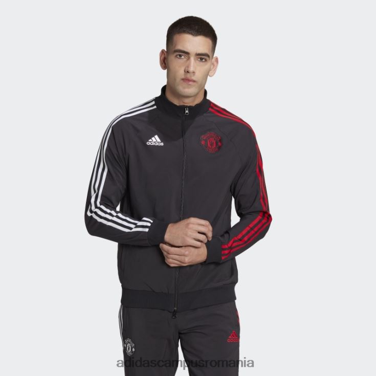 adidas campus romania manchester united tricou de călătorie negru bărbați negru J266N213982