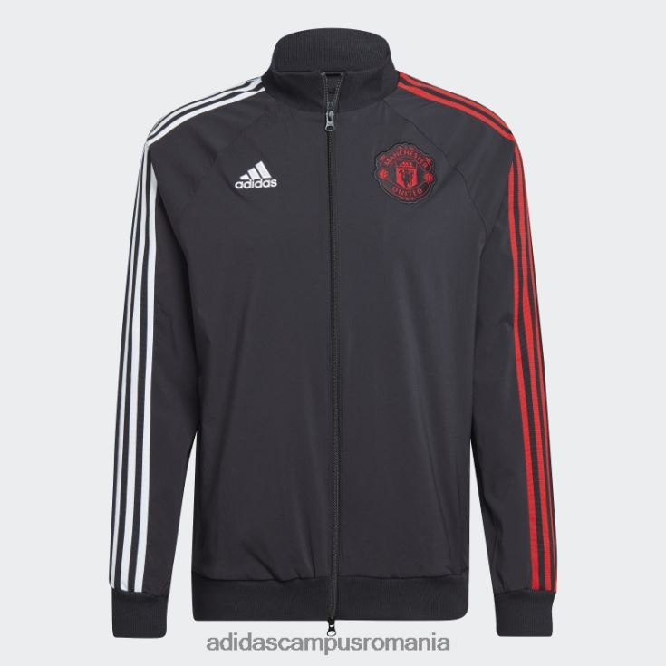 adidas campus romania manchester united tricou de călătorie negru bărbați negru J266N213982