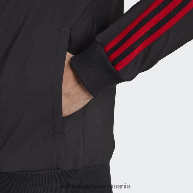 adidas campus romania manchester united tricou de călătorie negru bărbați negru J266N213982