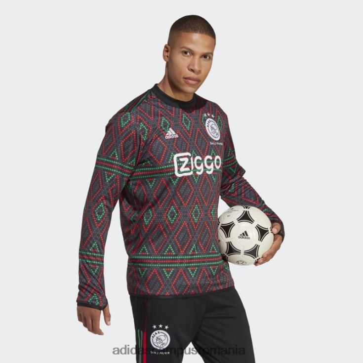 adidas campus romania negru ajax amsterdam x Daily Paper pre-meci top cald adidas bărbați alb negru J266N214175