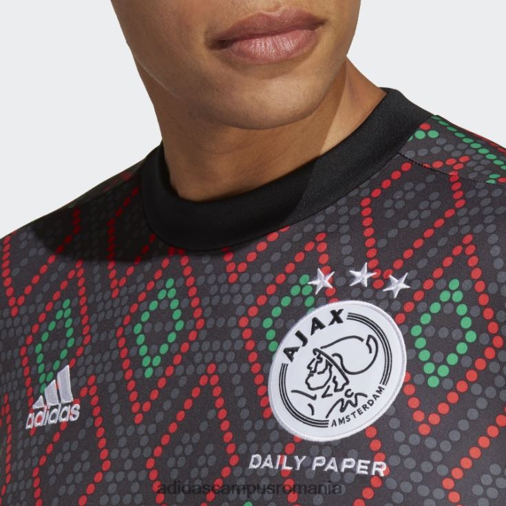 adidas campus romania negru ajax amsterdam x Daily Paper pre-meci top cald adidas bărbați alb negru J266N214175