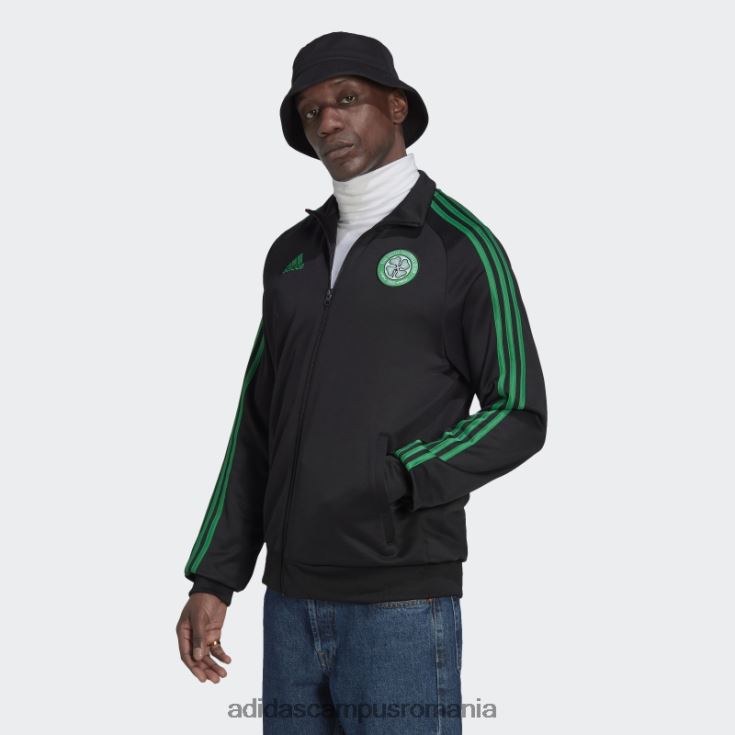 adidas campus romania negru celtic fc dna track top bărbați negru J266N214195