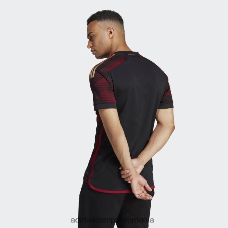 adidas campus romania negru germania 22 deplasare tricoul fierbinte bărbați negru J266N26429