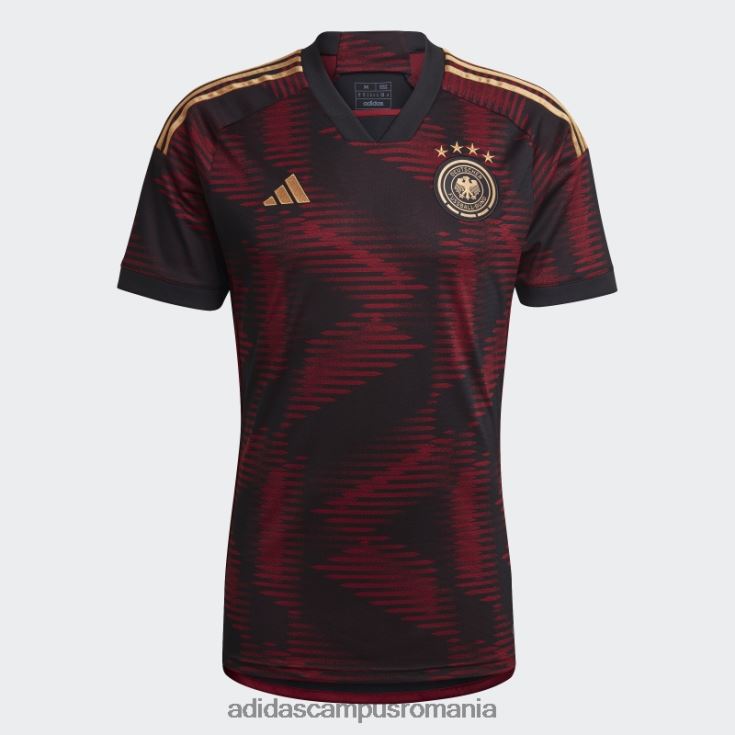adidas campus romania negru germania 22 deplasare tricoul fierbinte bărbați negru J266N26429
