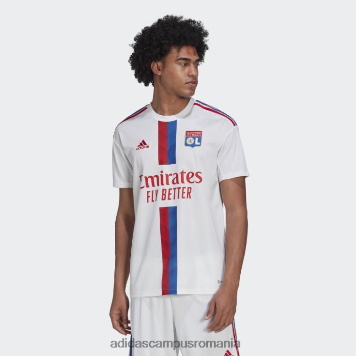 adidas campus romania olympique lyonnais 22/23 tricou acasă alb adidas bărbați alb J266N213830