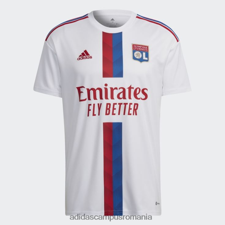 adidas campus romania olympique lyonnais 22/23 tricou acasă alb adidas bărbați alb J266N213830