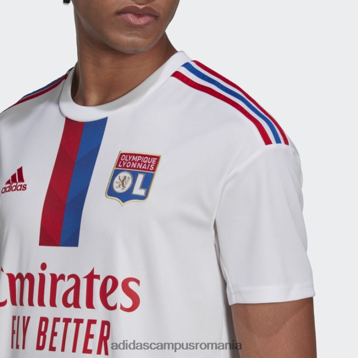 adidas campus romania olympique lyonnais 22/23 tricou acasă alb adidas bărbați alb J266N213830