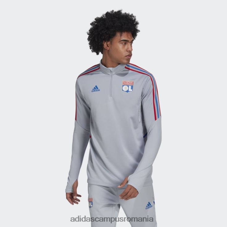 adidas campus romania olympique lyonnais tiro 21 top de antrenament argint bărbați argint J266N214179