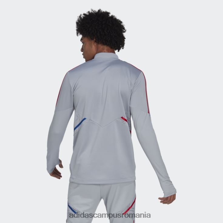 adidas campus romania olympique lyonnais tiro 21 top de antrenament argint bărbați argint J266N214179