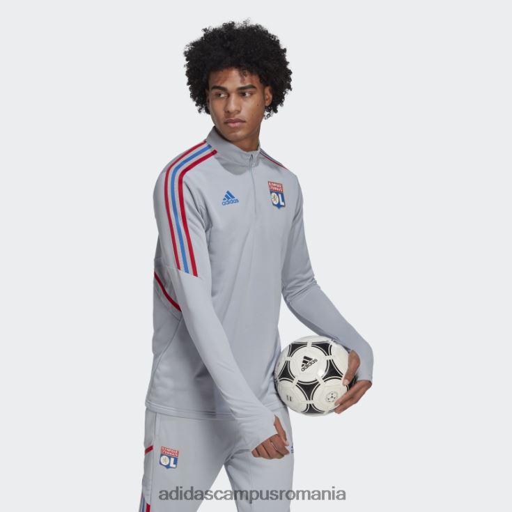 adidas campus romania olympique lyonnais tiro 21 top de antrenament argint bărbați argint J266N214179