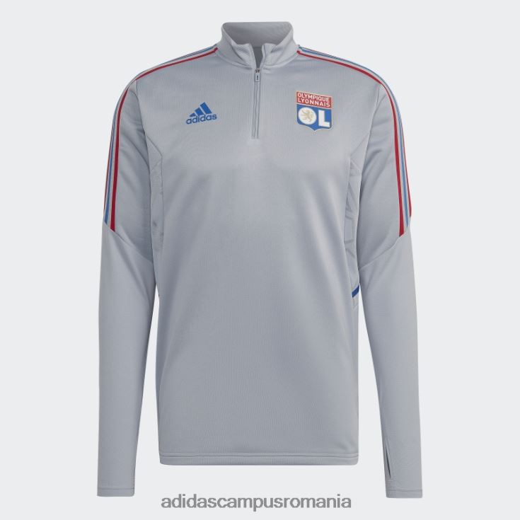 adidas campus romania olympique lyonnais tiro 21 top de antrenament argint bărbați argint J266N214179