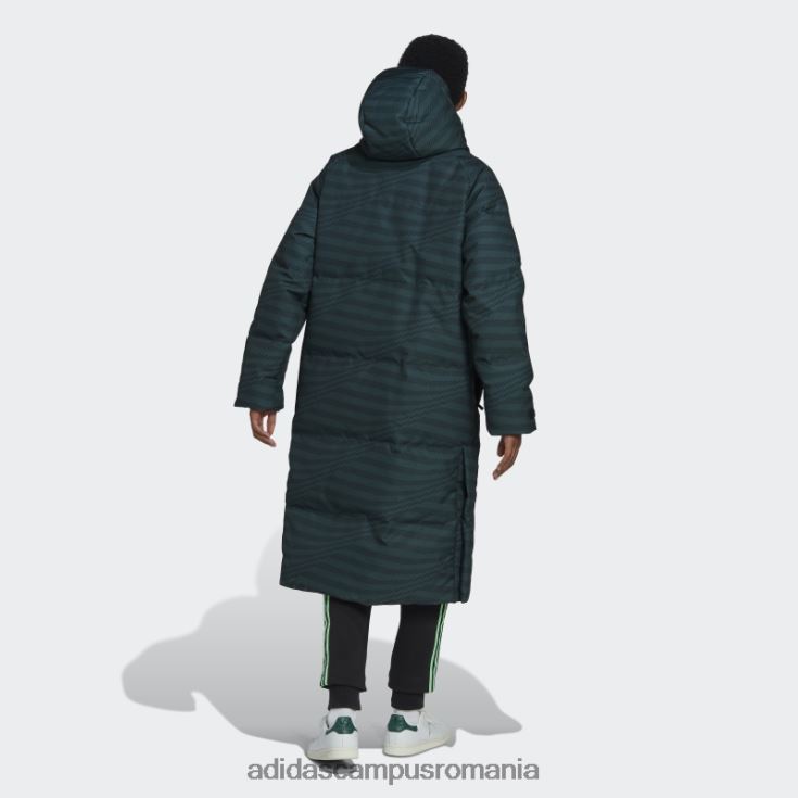 adidas campus romania palton negru din puf real madrid bărbați negru/verde J266N214218