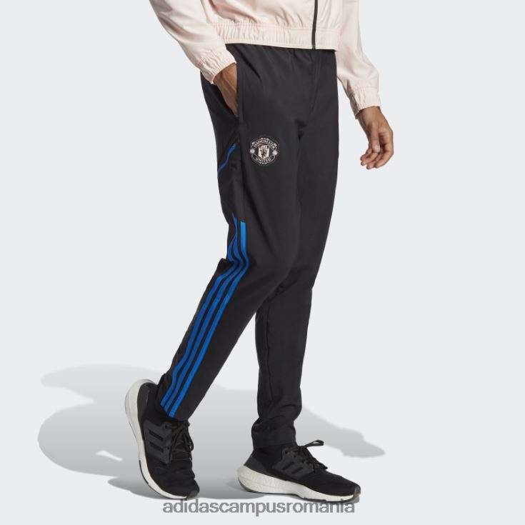 adidas campus romania pantaloni de trening de prezentare manchester united strălucesc albastru bărbați negru/albastru strălucitor J266N213481