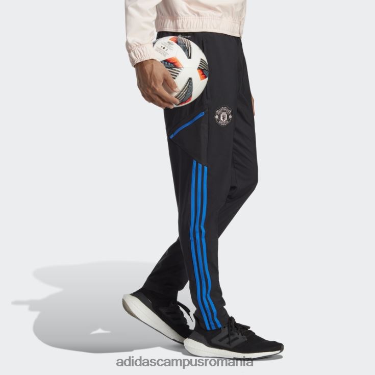 adidas campus romania pantaloni de trening de prezentare manchester united strălucesc albastru bărbați negru/albastru strălucitor J266N213481