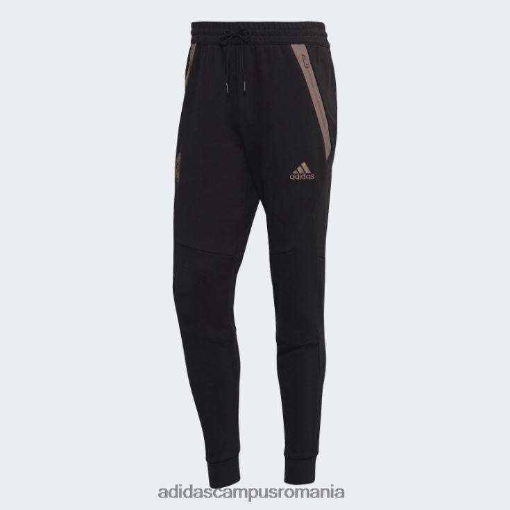 adidas campus romania pantaloni de trening de voiaj real madrid negru bărbați negru/violet J266N213646