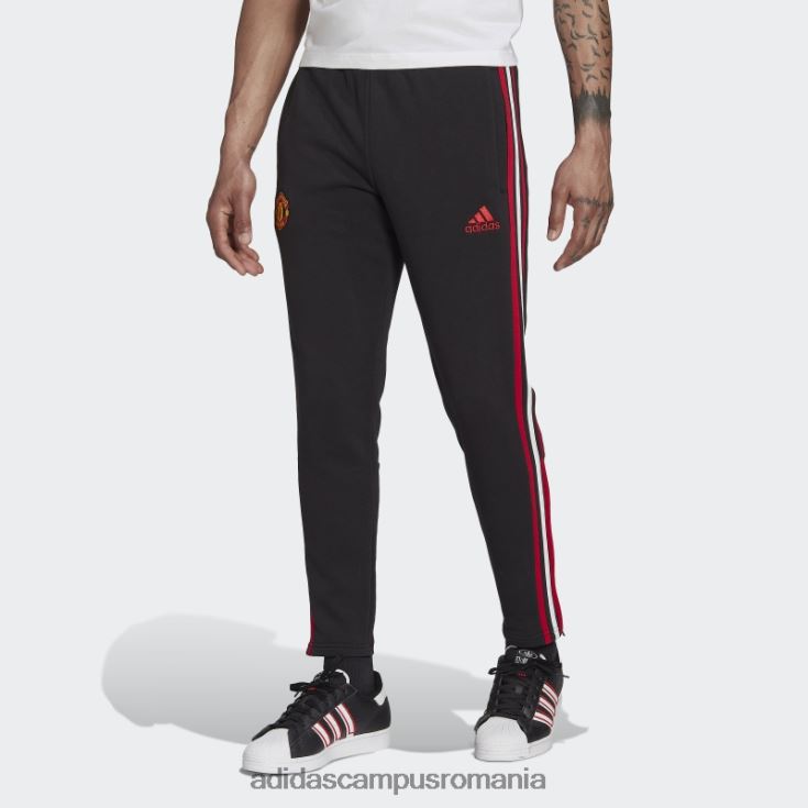 adidas campus romania pantaloni de trening negru manchester united dna cu 3 dungi bărbați negru J266N214285