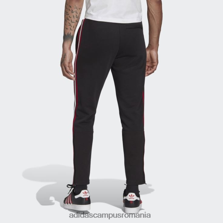 adidas campus romania pantaloni de trening negru manchester united dna cu 3 dungi bărbați negru J266N214285