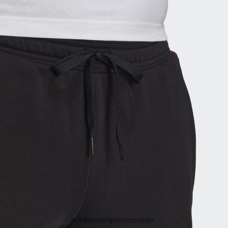 adidas campus romania pantaloni de trening negru manchester united dna cu 3 dungi bărbați negru J266N214285