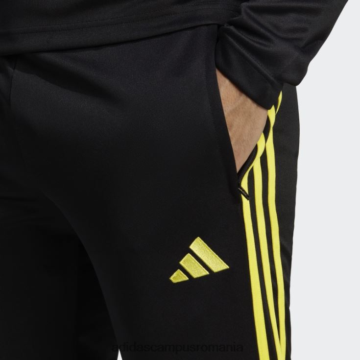 adidas campus romania pantaloni de trening pentru antrenament club tiro 23 negru bărbați galben închis J266N213118