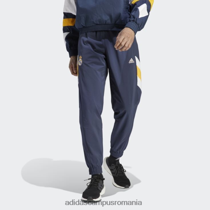 adidas campus romania pantaloni țesuți icoană real madrid bleumarin de noapte adidas bărbați marina de noapte J266N26057
