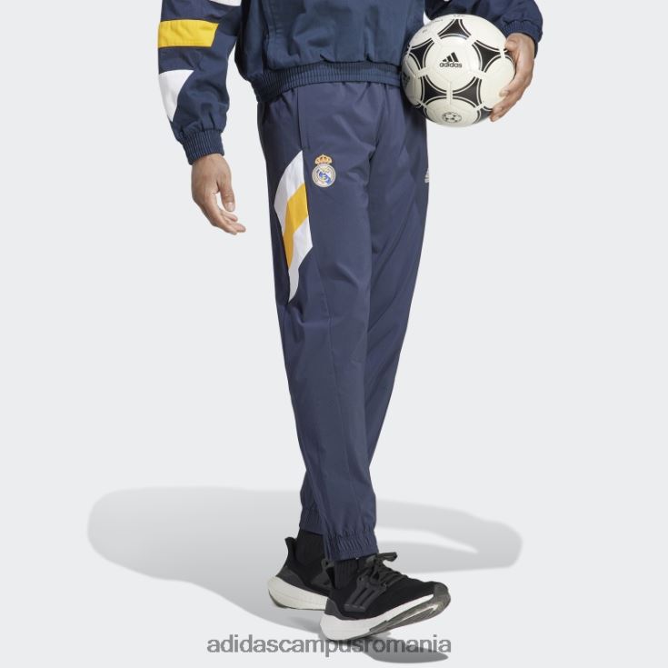 adidas campus romania pantaloni țesuți icoană real madrid bleumarin de noapte adidas bărbați marina de noapte J266N26057