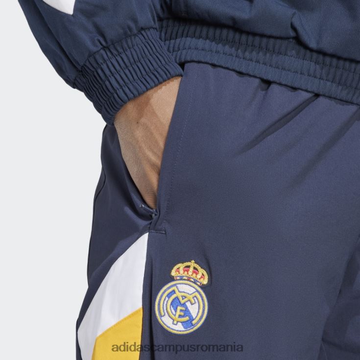 adidas campus romania pantaloni țesuți icoană real madrid bleumarin de noapte adidas bărbați marina de noapte J266N26057