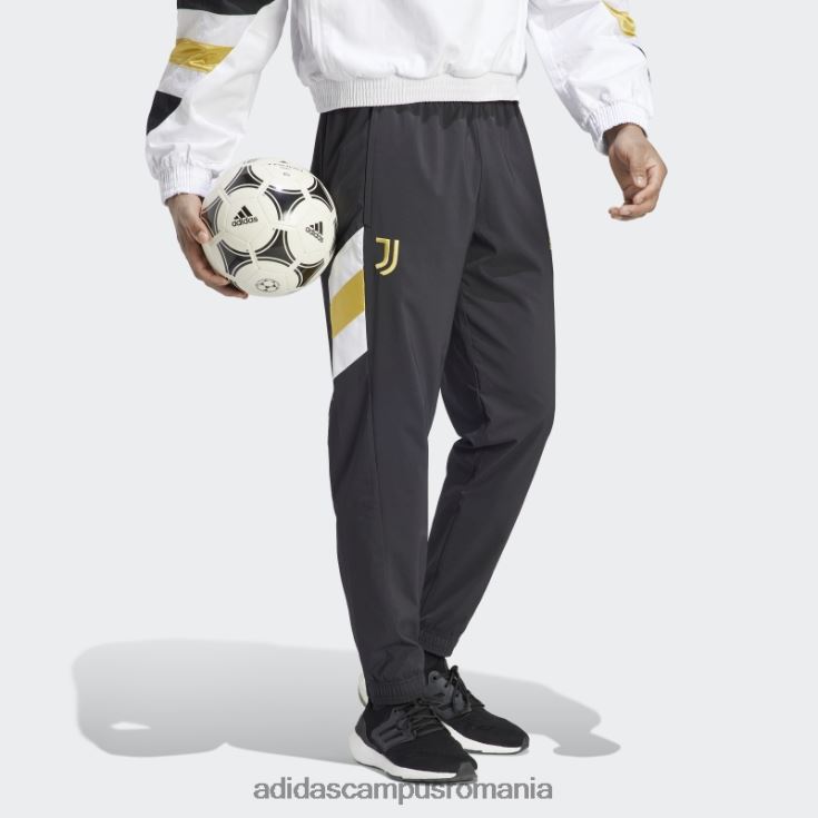 adidas campus romania pantaloni negri împletiti icon juventus bărbați negru J266N26077