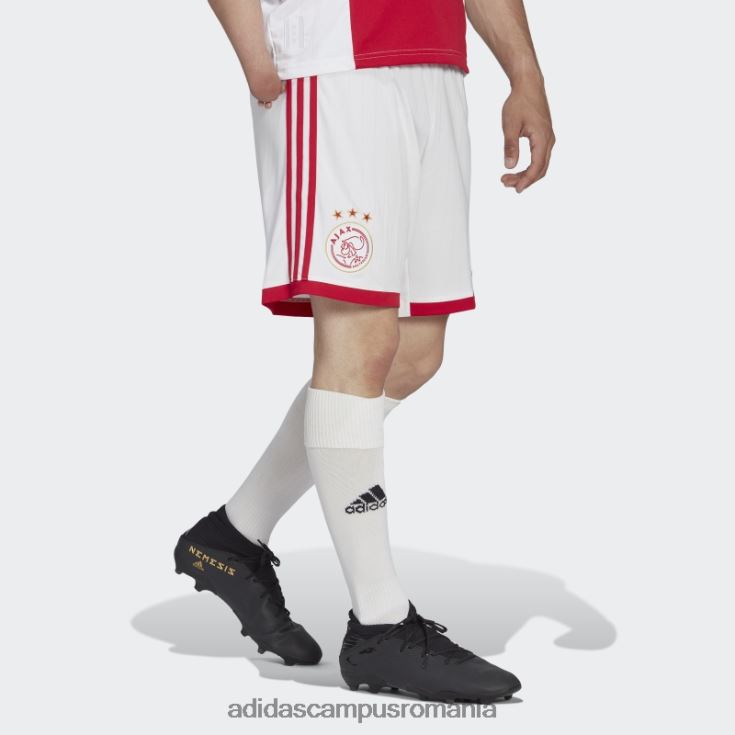 adidas campus romania pantaloni scurți acasă ajax amsterdam 22/23 alb bărbați alb J266N214552