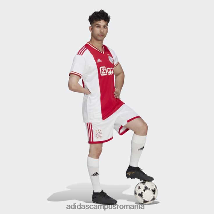 adidas campus romania pantaloni scurți acasă ajax amsterdam 22/23 alb bărbați alb J266N214552