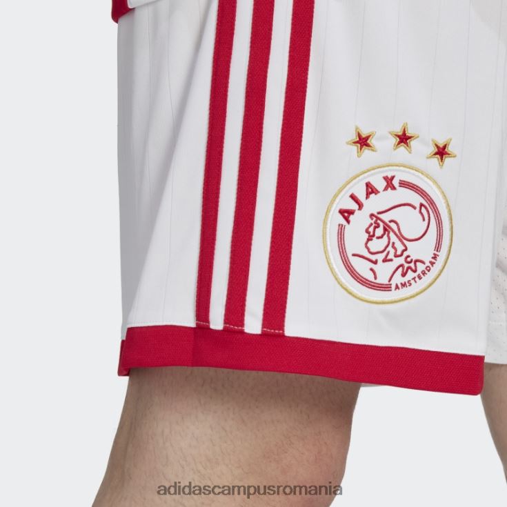 adidas campus romania pantaloni scurți acasă ajax amsterdam 22/23 alb bărbați alb J266N214552