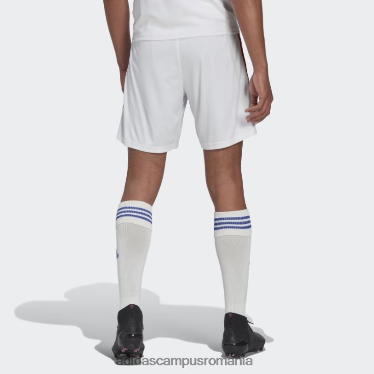 adidas campus romania pantaloni scurți acasă olympique lyonnais 22/23 alb adidas bărbați alb J266N214418