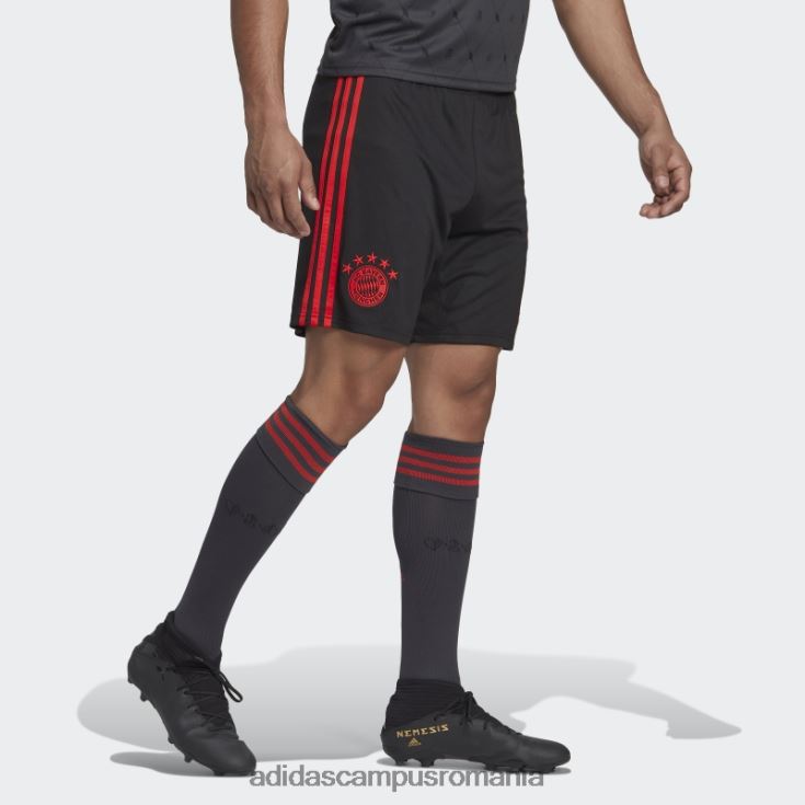 adidas campus romania pantaloni scurți al treilea negru fc bayern 22/23 bărbați negru J266N214380