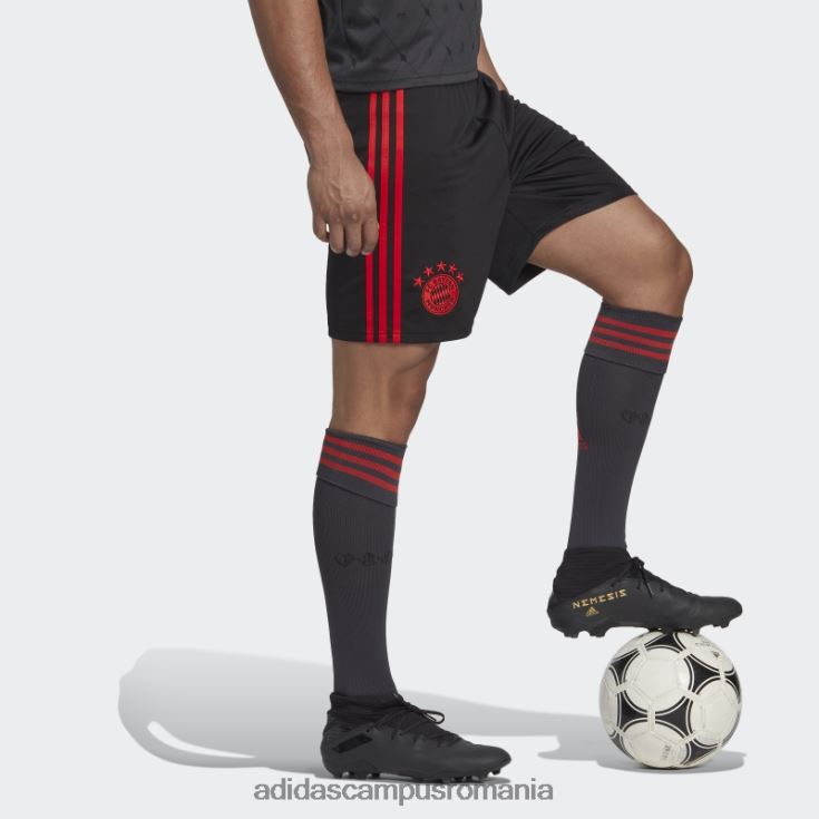 adidas campus romania pantaloni scurți al treilea negru fc bayern 22/23 bărbați negru J266N214380