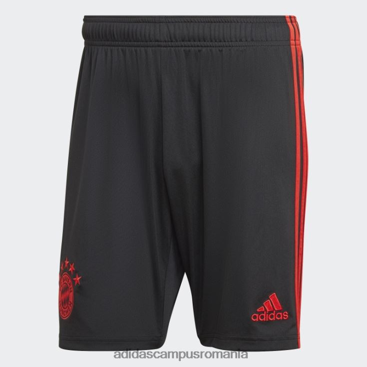 adidas campus romania pantaloni scurți al treilea negru fc bayern 22/23 bărbați negru J266N214380