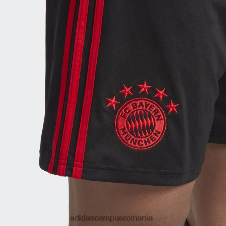 adidas campus romania pantaloni scurți al treilea negru fc bayern 22/23 bărbați negru J266N214380