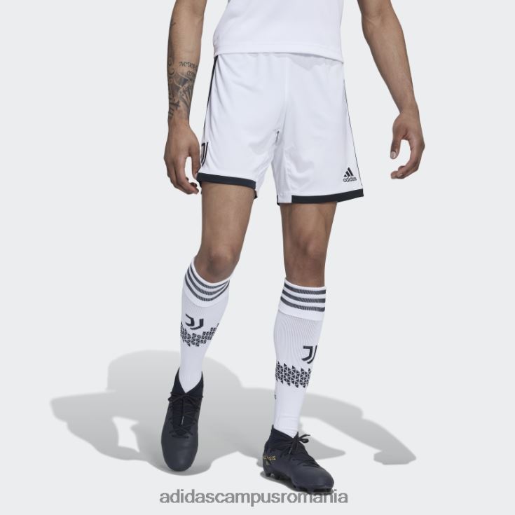 adidas campus romania pantaloni scurți alb juventus 22/23 acasă bărbați alb negru J266N214410