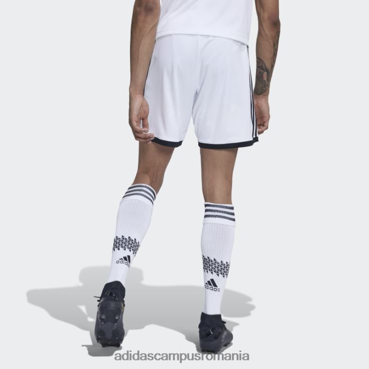 adidas campus romania pantaloni scurți alb juventus 22/23 acasă bărbați alb negru J266N214410