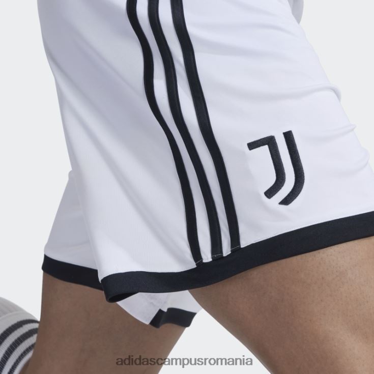 adidas campus romania pantaloni scurți alb juventus 22/23 acasă bărbați alb negru J266N214410