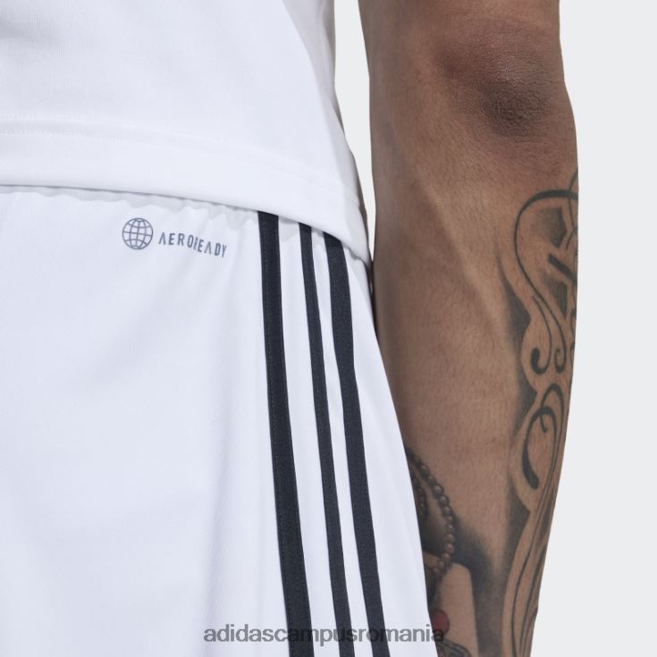 adidas campus romania pantaloni scurți alb juventus 22/23 acasă bărbați alb negru J266N214410