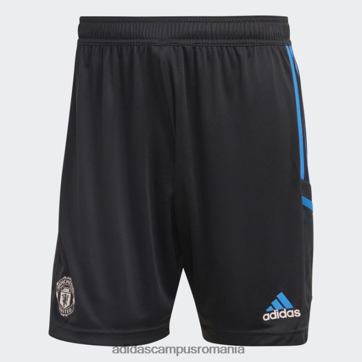 adidas campus romania pantaloni scurți de antrenament manchester united condivo 22 negru bărbați negru/albastru strălucitor J266N213903